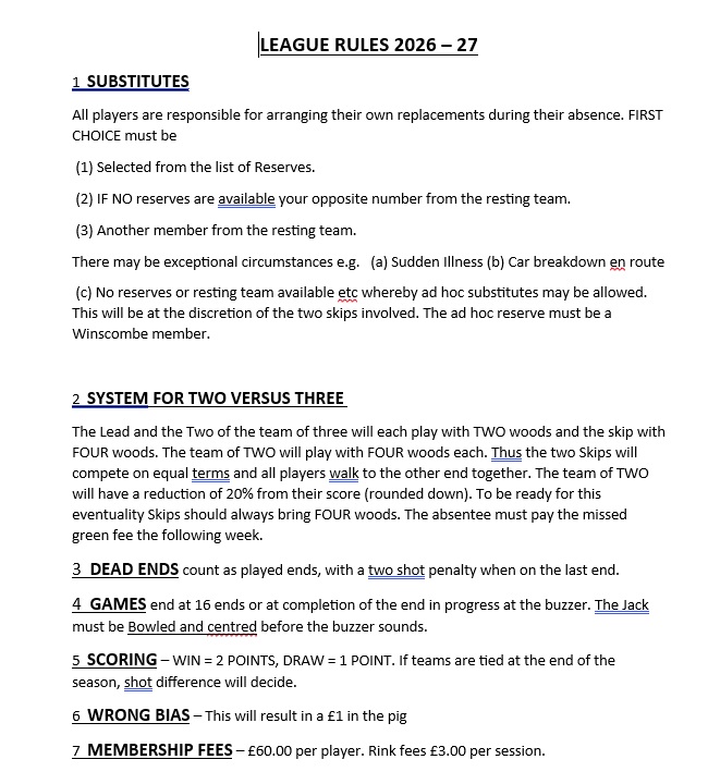 rules